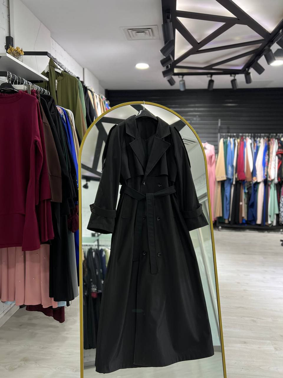 Sama Sonbahar Trençkot (Siyah)