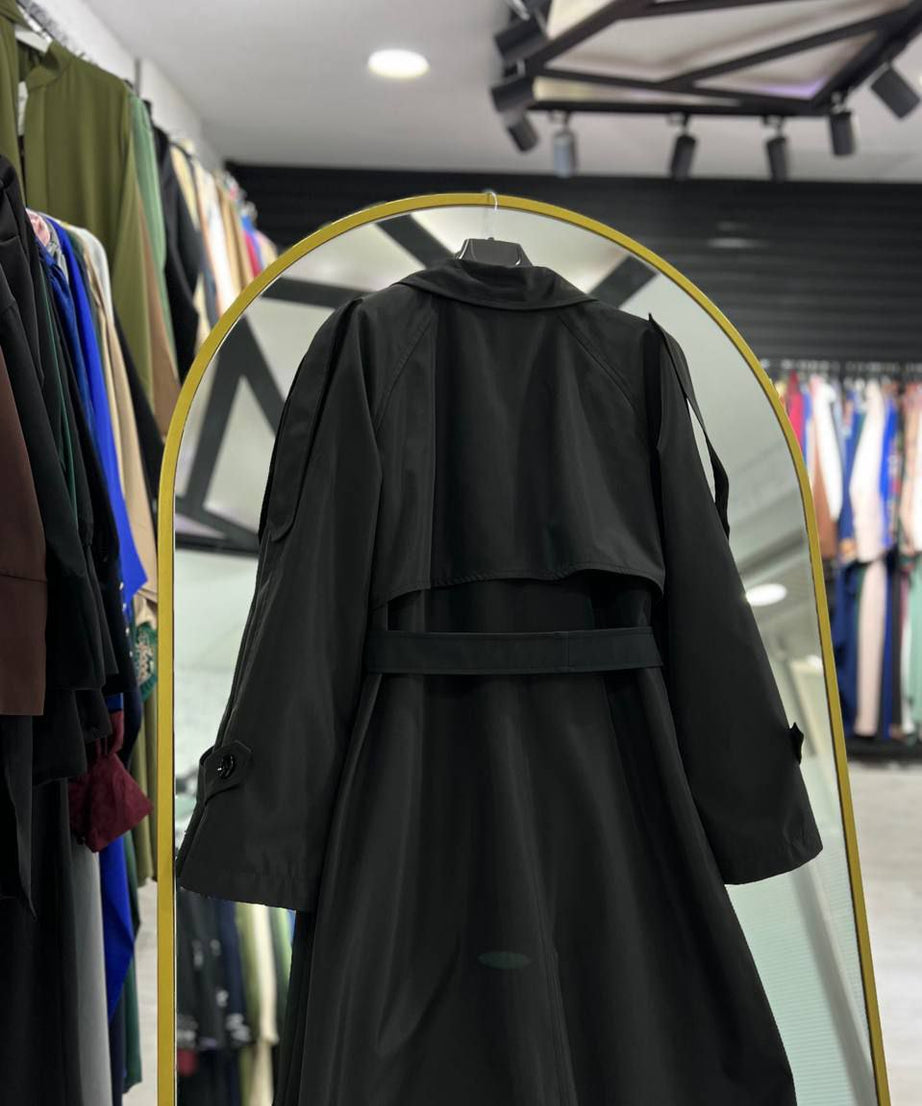 Sama Sonbahar Trençkot (Siyah)