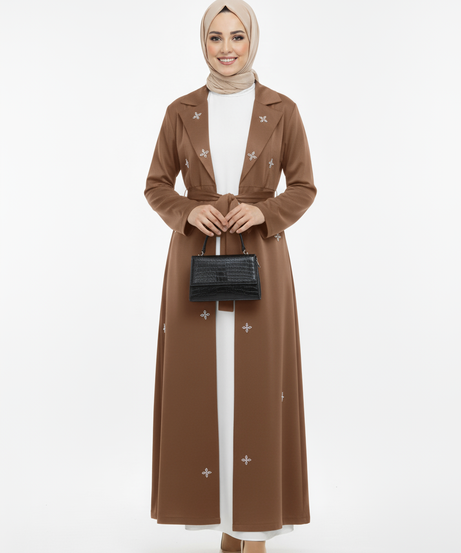 (Kahverengi)Bal Ayaz Elbisesi
