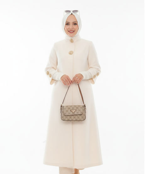 Amal Kışlık Ceket (Krem)