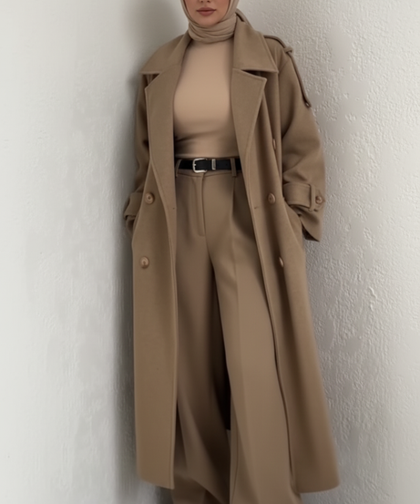 Fayrouz Kışlık Ceket (Karamel)